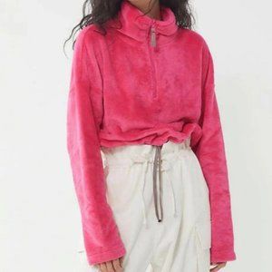 Urban Outfitters Angela Soft Fleece Pullover - Pink Size L
